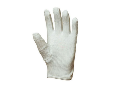 MINI WHITE PVC DOTS GLOVE, P/PAIR